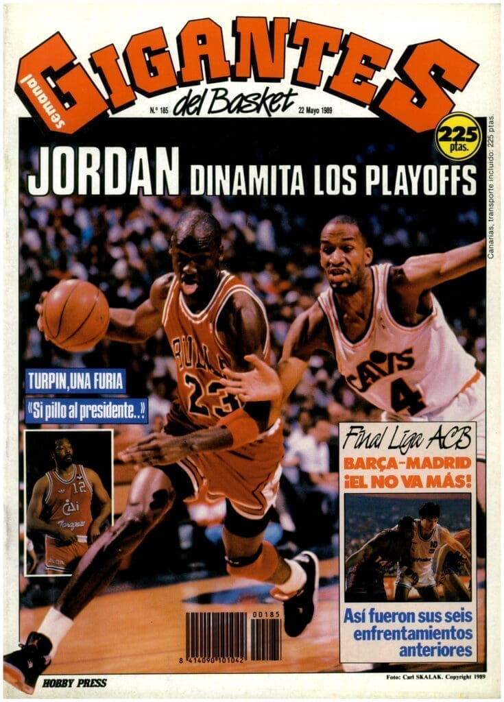 Gigantes del Basket N. 185 – Mayo 1989 – Jordan Dinamita los Playoff – Revista Vintage Baloncesto