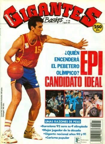 Gigantes del Basket N. 300 – Agosto 1991 – Epi Candidato Ideal – Revista Vintage Baloncesto