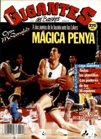 Gigantes del Basket N. 312 – Octubre 1991 – Mágica Penya – Revista Vintage Baloncesto