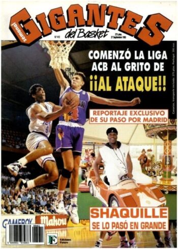 Gigantes del Basket N. 412 – Septiembre 1993 – ACB Shaquille – Revista Vintage Baloncesto