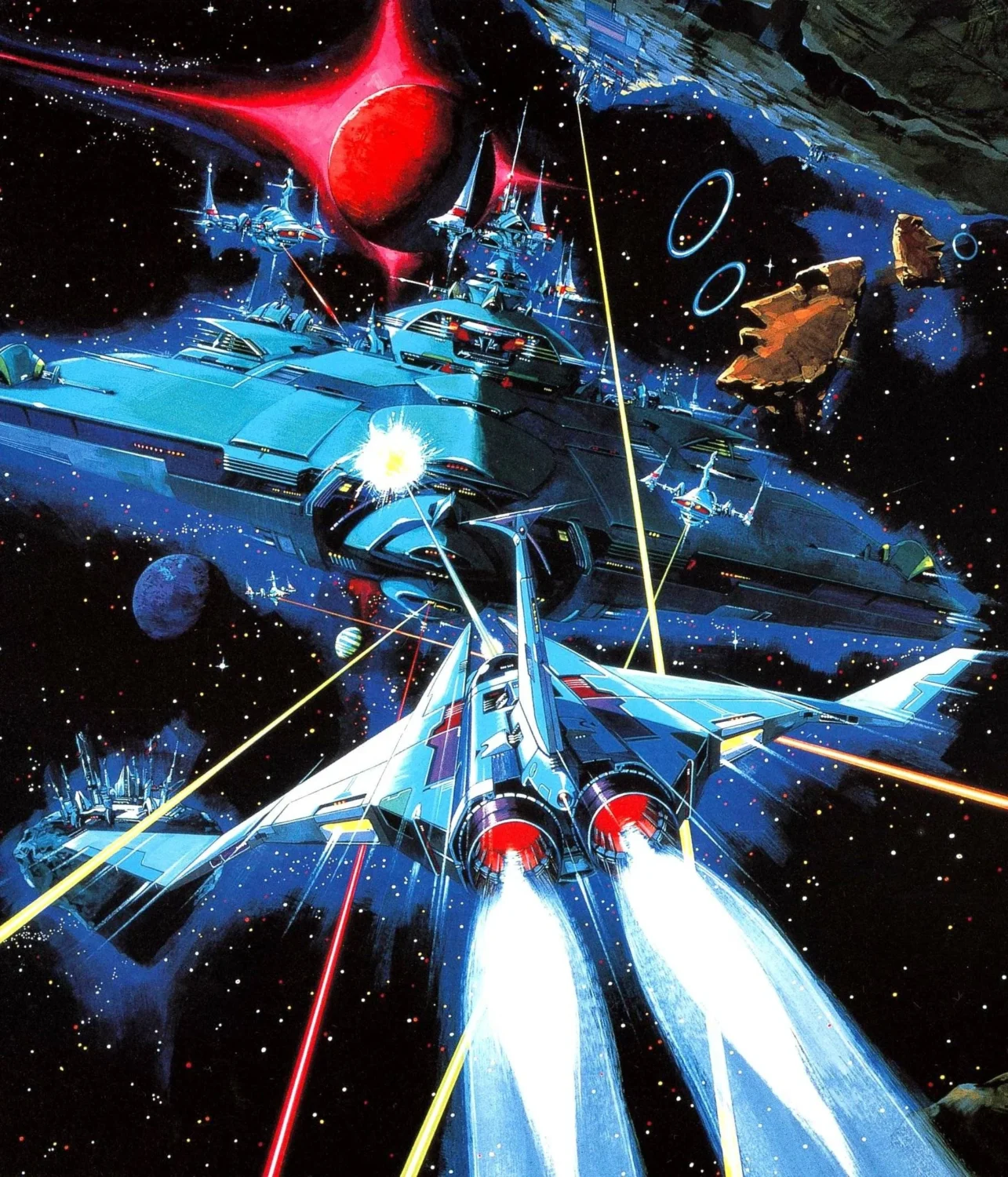 Gradius Nemesis Ilustracion Videojuegos Retro – Poster Print A3+ Super HD