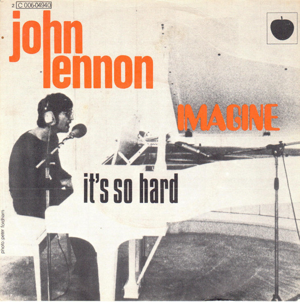 John Lennon – Imagine – It’s So Hard – Single Vinilo FR