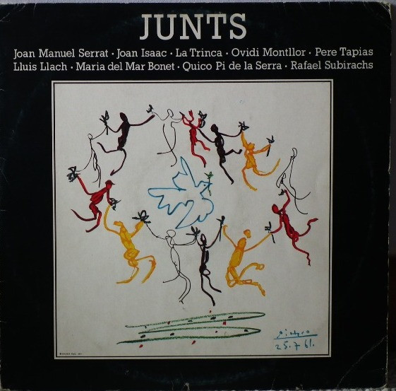 Junts – Varios artistas Serrat Montllor Tapias Bonet – Recopilatorio nova cancó catalana