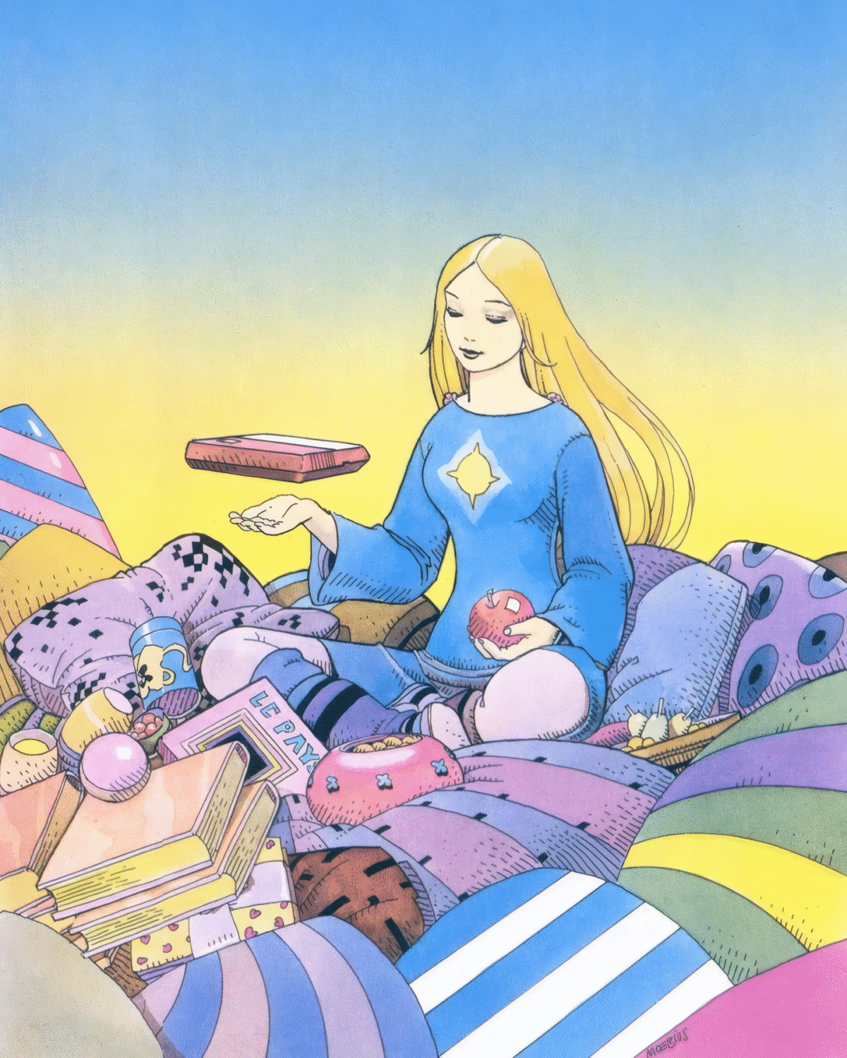 MATRA ALICE COMPUTER BY MOEBIUS – POSTER PRINT A3Plus