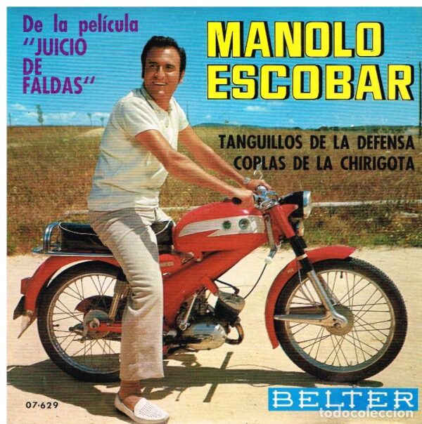 Manolo Escobar – Tanguillos de la defensa – Derbi moto portada – Single 7 pulgadas
