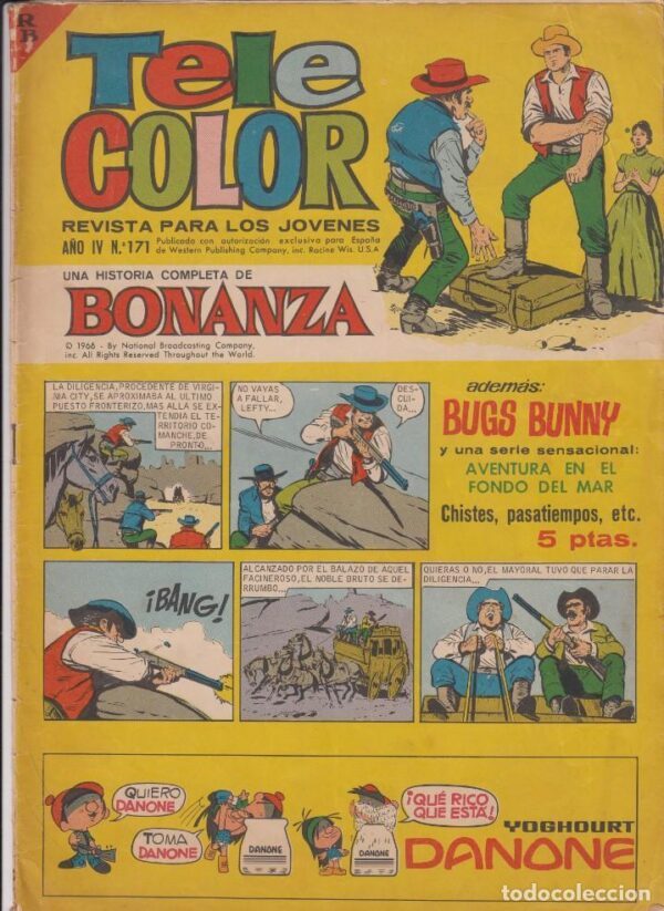 Tele Color 193 Revista Vintage de Comics con publicidad años 70 España