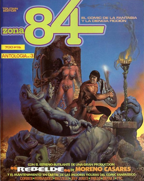 Zona 84 Comics numero 8 Toutain Editor – Celo en el pliegue