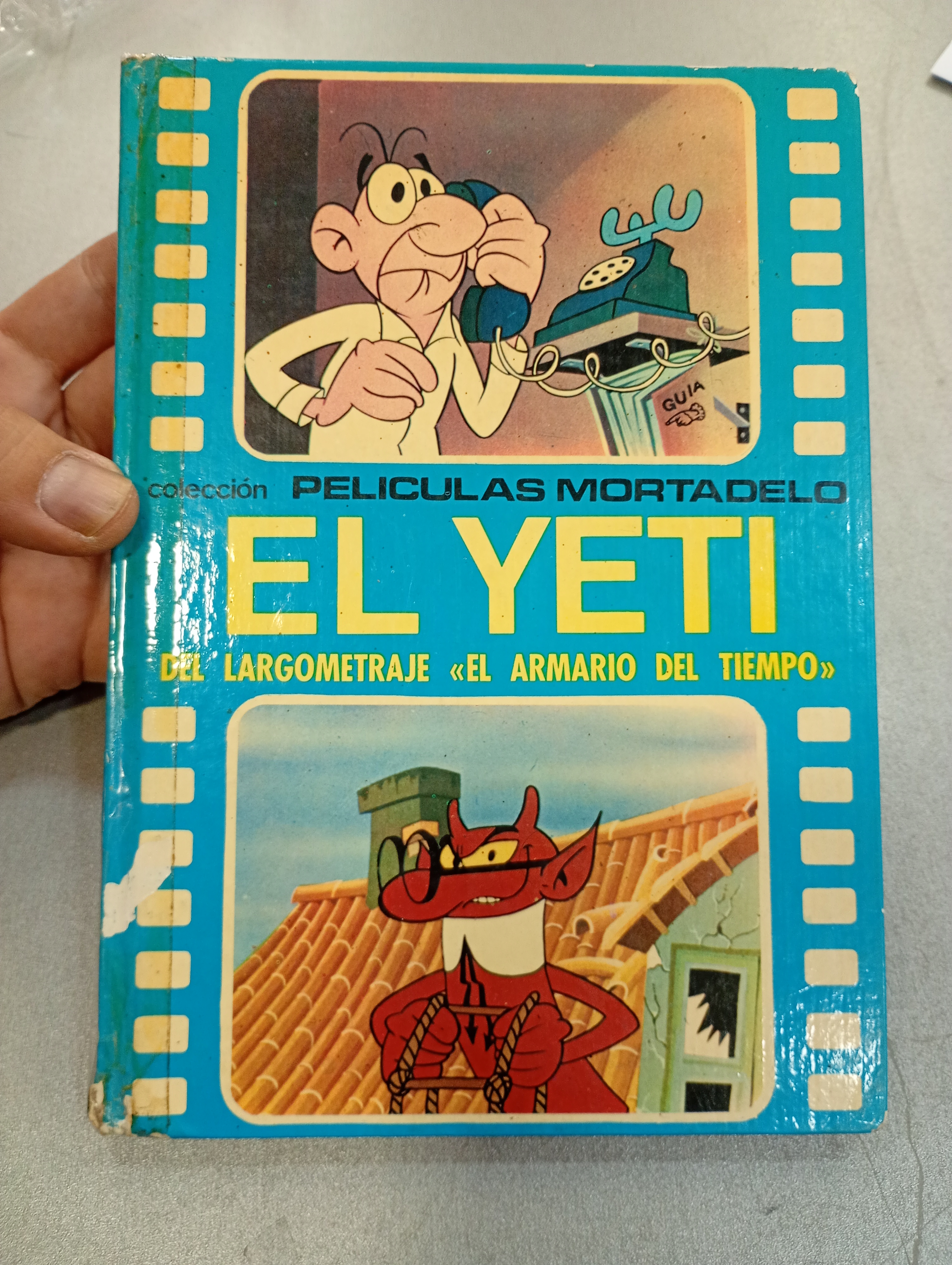 libro vintage mortadelo peliculas animacion armario tiempo yeti